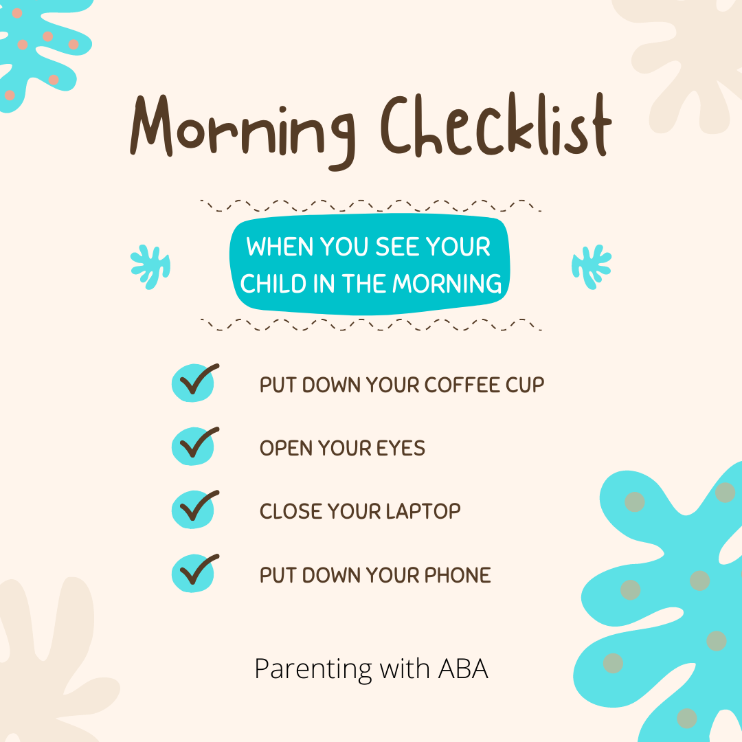 morning checklist for moms