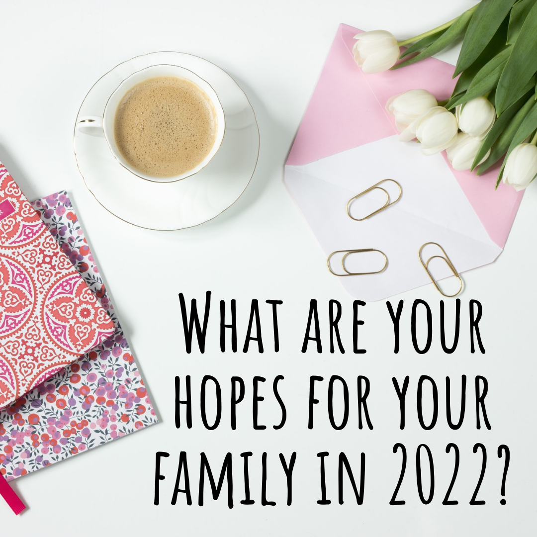 text: what are your hopes for your family in 2022?