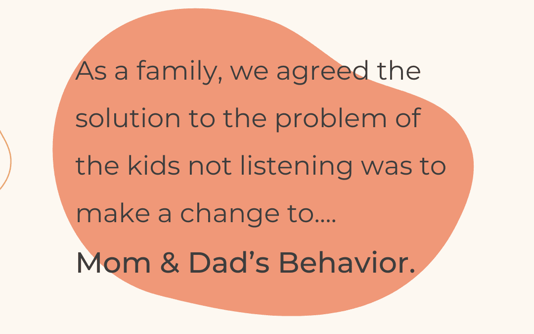 Whose behavior needed to be fixed? The kids’ or the parents’??