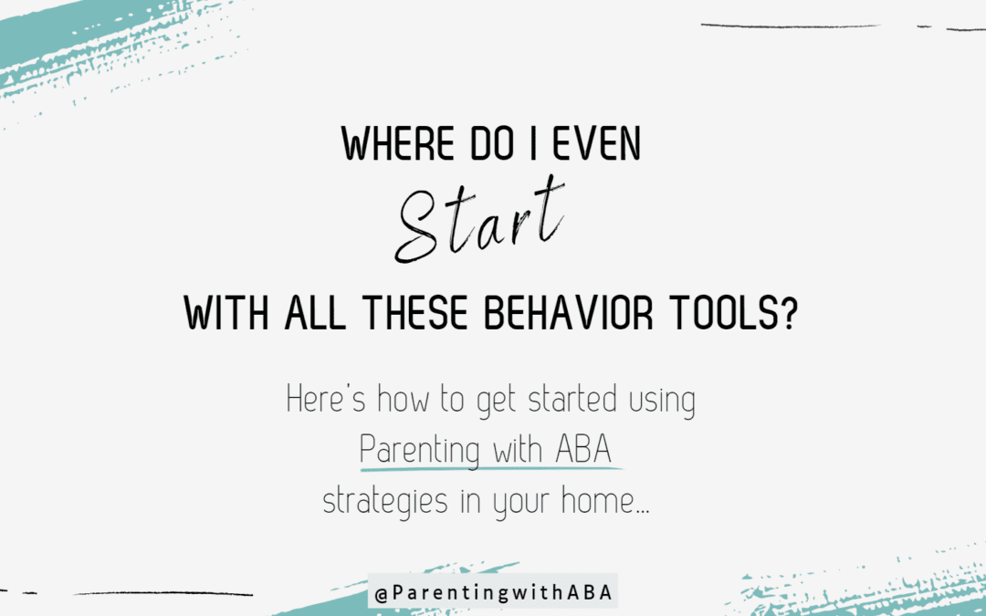 Where on Earth Do I Even Begin with All These Behavior Tools?!