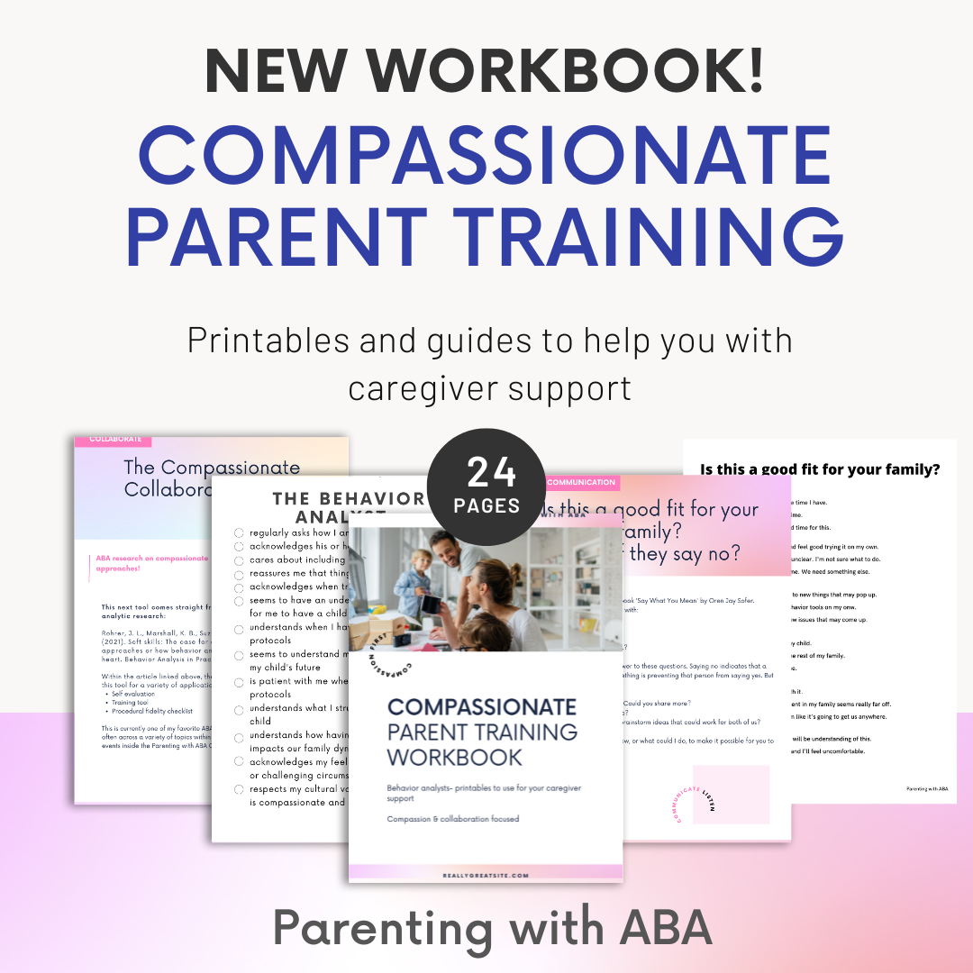 preview of compassionate parent training checklist