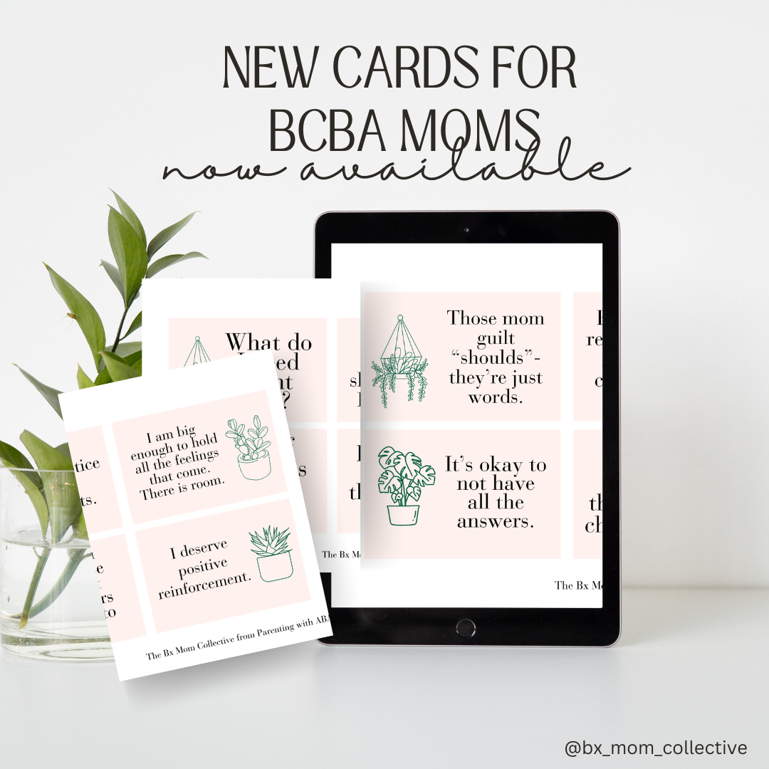 preview of affirmation cards for behavior analyst moms